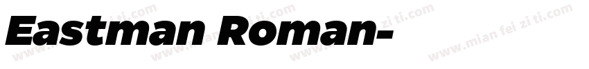 Eastman Roman字体转换